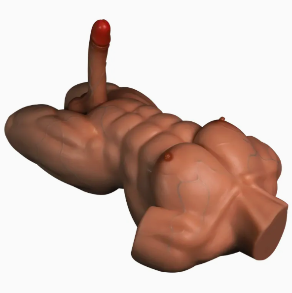 Búp bê bán thân nam Caesar cơ bắp cuồn cuộn da nâu dành cho nữ